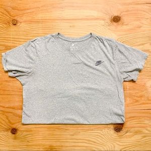 Gray Nike crop top